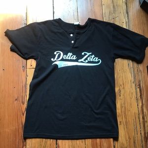 Delta Zeta baseball tee